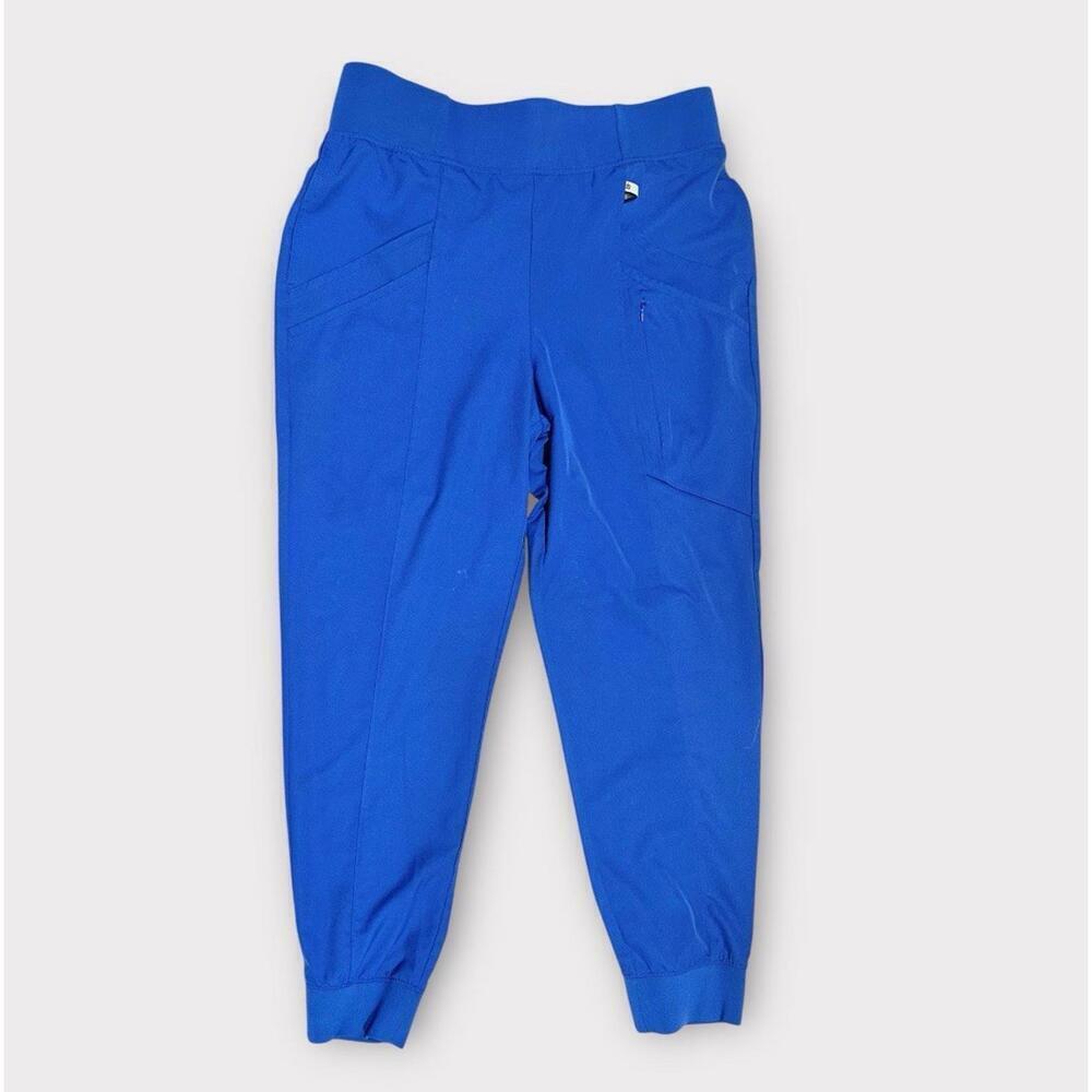 Climate Right by Cuddl Duds Metro Women's Scrubs Joggers Pants Blue  L/G